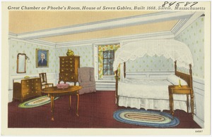 Great Chamber or Phoebe's room, House of Seven Gables, built, 1668, Salem, Mass.