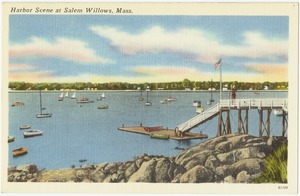 Harbor scene at Salem Willows, Mass.