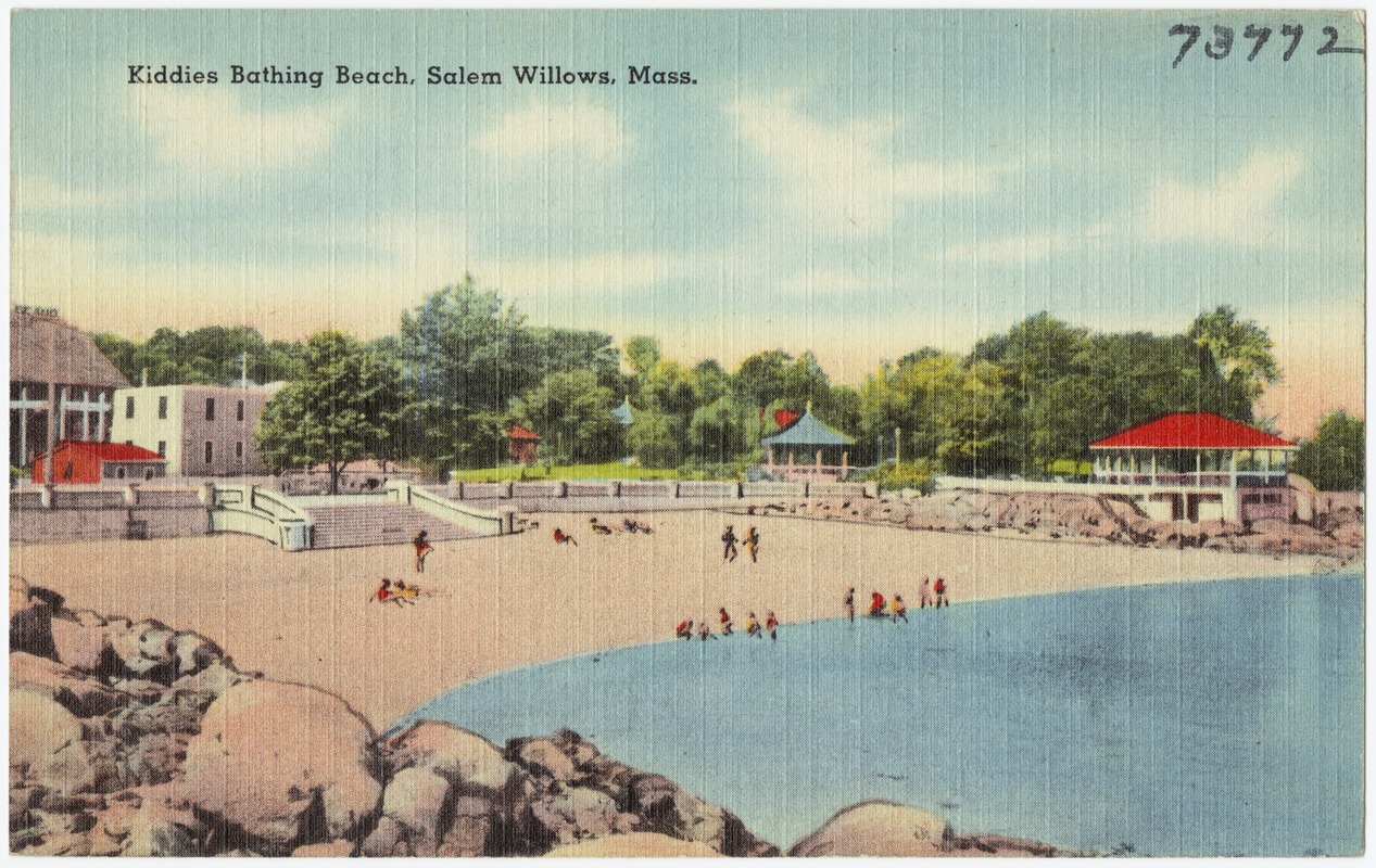 Kiddies bathing beach, Salem Willows, Mass.
