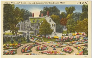 Ropes Memorial, built 1719, and botanical garden, Salem, Mass.