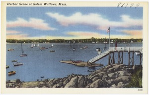Harbor scene at Salem Willows, Mass.