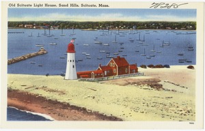 Old Scituate Light House, Sand Hills, Scituate, Mass.