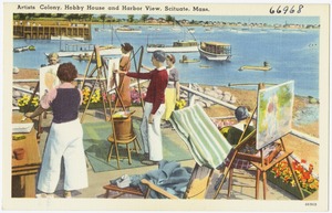 Artists Colony, Hobby House and harbor views, Scituate, Mass.