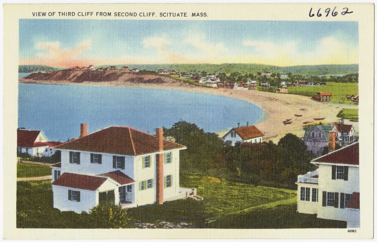 View of third cliff from second cliff, Scituate, Mass. Digital Commonwealth