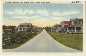 Standish Avenue, from Ocean Front, Shore Acres, Mass.