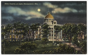 State Capitol at night, Montgomery, Ala.