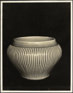Porcelain pot with celadon glaze
