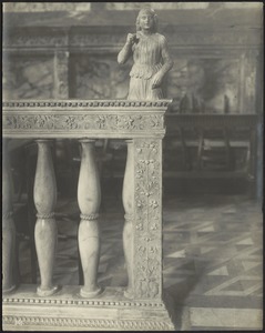 Detail of carved Italian balustrade