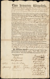 Ann Guthridge indentured to apprentice with James Frost of Cambridge, 21 October 1769
