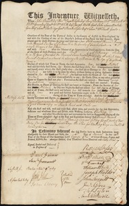 Hanna [Hannah] Barry indentured to apprentice with Hannah Oulton of Falmouth, 4 November 1769