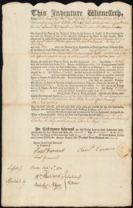 Susanna Whitman indentured to apprentice with Samuel Emmes of Boston, 7 September 1770