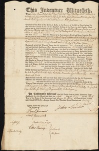 Katherine Thwing indentured to apprentice with John Lowder,  Jr. of Roxbury, 6 June 1770