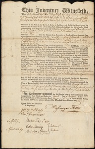 Ann Cromartie indentured to apprentice with Bossenger Foster of Boston, 4 January 1770