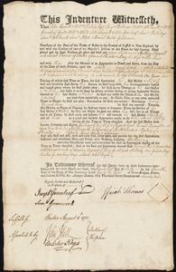 Anthony Haswell indentured to apprentice with Isaiah Thomas of Boston, 23 July 1771