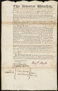 Jane Leadbetter indentured to apprentice with Benjamin Bassett [Bass] of Boston, 9 December 1772