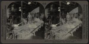 Pouring copper into molds, Calumet, Mich.