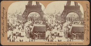 The Eiffel Tower- Champ de Mars in the distance, Paris Exposition. 1900