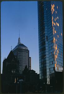 John Hancock Building with wind damage