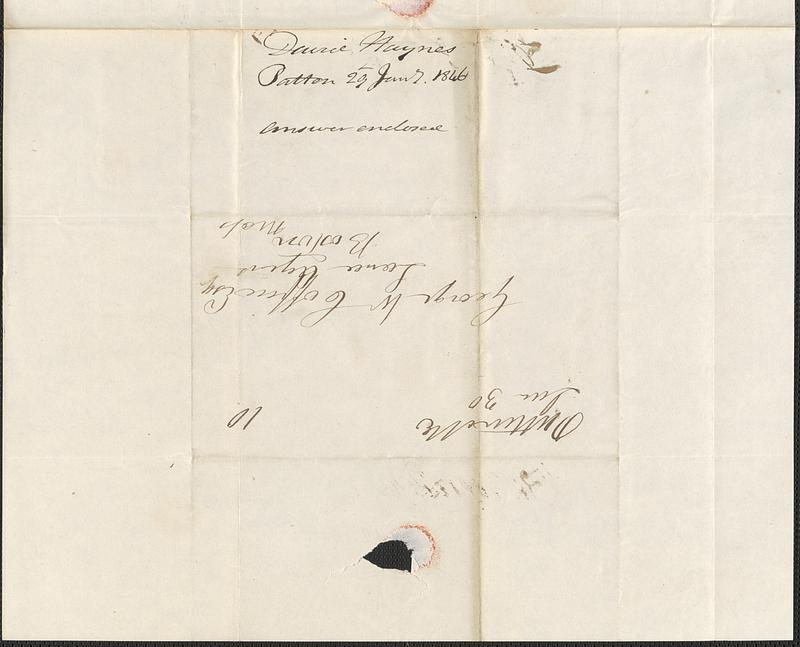 David Haynes to George Coffin, 29 January 1846 - Digital Commonwealth