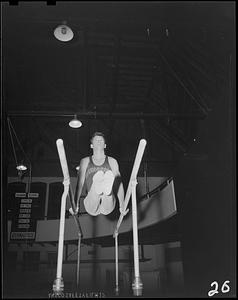 SC gymnast on the parallel bars