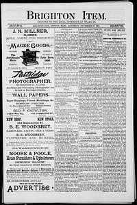 The Brighton Item, November 28, 1891