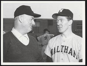(Waltham High) Coach Raymond Yetten. Capt Al Crane 1st Base.