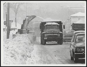 Snow removal Rt. 16. Wellesley.