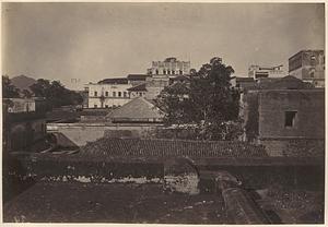 View of Gaya, India, looking west from Vishnupad Temple