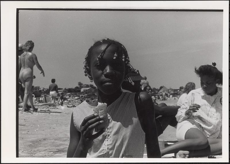 Justine at the beach