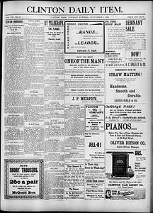Clinton Daily Item. September 04, 1900 - Digital Commonwealth