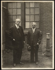 Worsted crabbing dept. George H. Spurr, overseer (on left). William Holgate, 2nd. hand