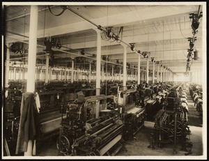 W.9 weaving mill, ground floor. Looking easterly from south-west corner