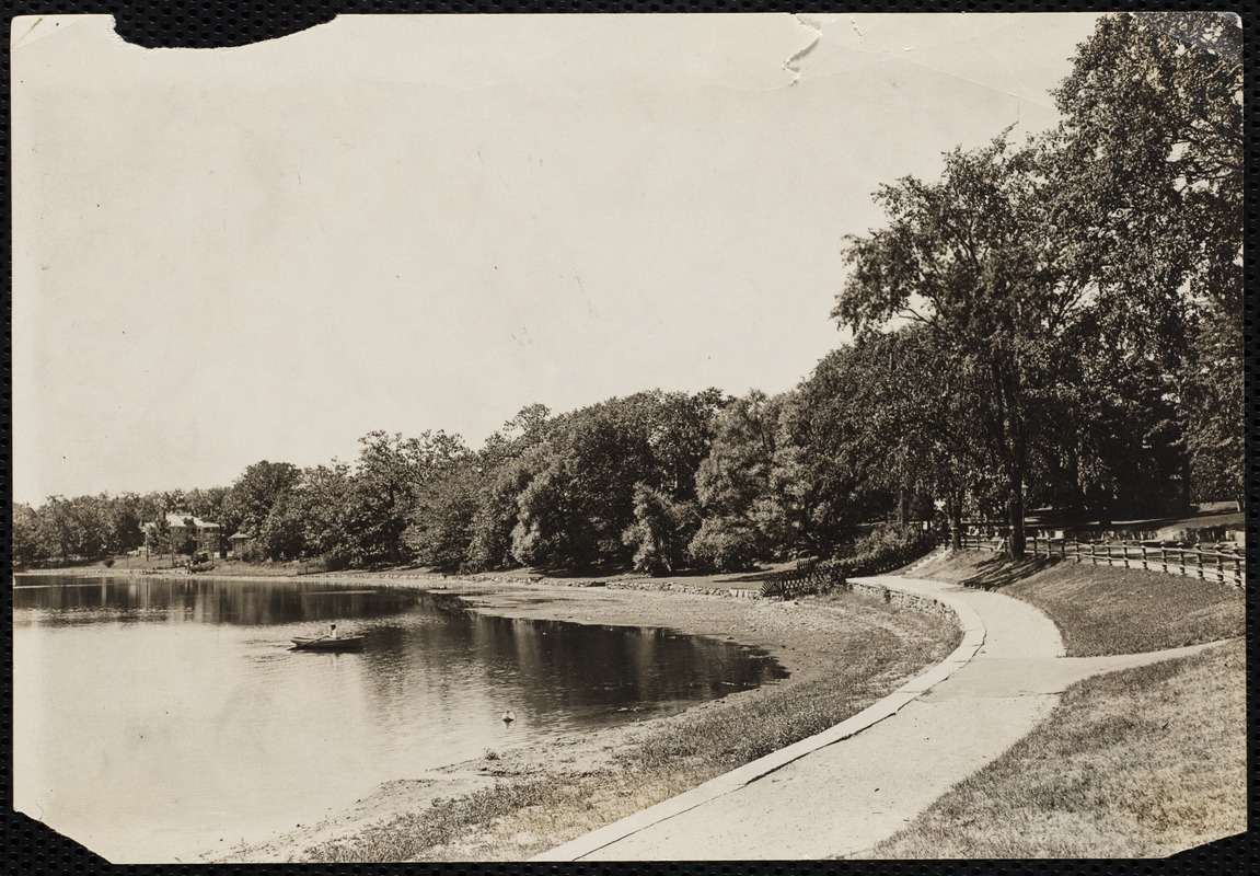 Crystal Lake, Newton, MA. Crystal Lake, looking west