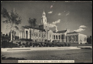 Newton City Hall. Newton, MA. Newton City Hall from Homer St.