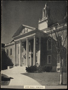 Newton City Hall. Newton, MA. Newton City Hall portico