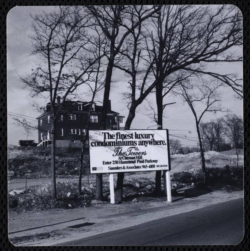 Business and shopping. Newton, MA. The Towers, C. Hill const.