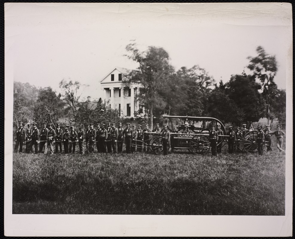 Fire Department. Newton, MA. Cataract 1, Pillar House, Newton Lower Falls Digital Commonwealth