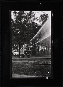 Forestry Department. Newton, MA. Forestry - spraying Commonwealth Ave