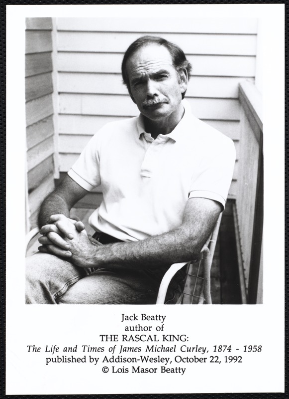 Newton Free Library, Newton, MA. PR pictures. Jack Beatty, author