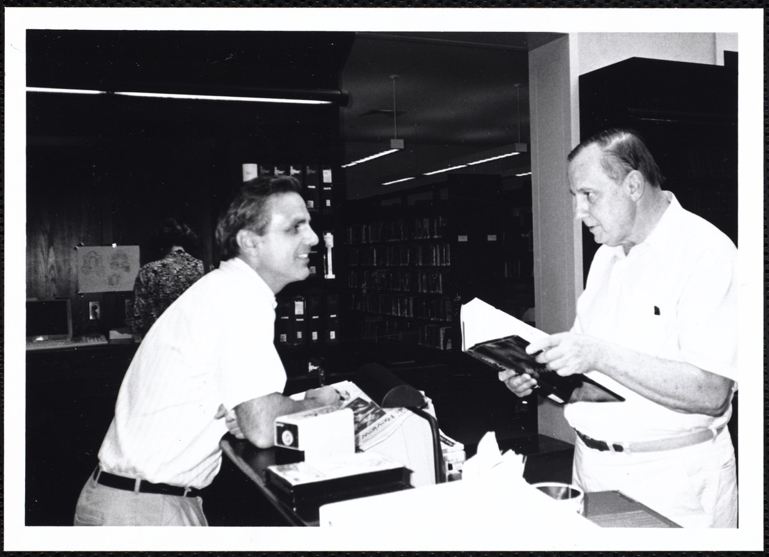 Newton Free Library, Newton, MA. PR pictures. Ernie Kruhmin, staff