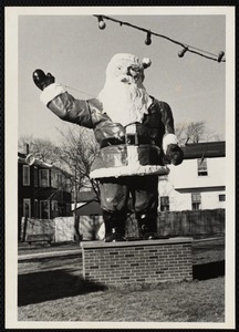 Villages of Newton, MA. Nonantum. Santa at Watertown & Bridge Sts