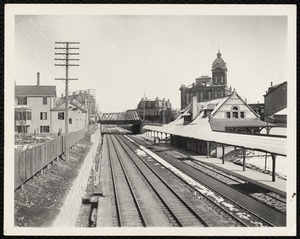 Villages of Newton, MA. Nonantum. Railroad station