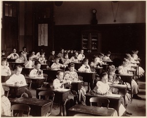 George Putnam School, Boston. Observing, drawing, and describing buttercups. Grade 4 - class 6. June, 1892