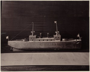 Plan for boat model & completed model (original/extra work)