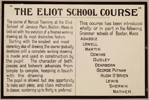 The Eliot School course of manual training