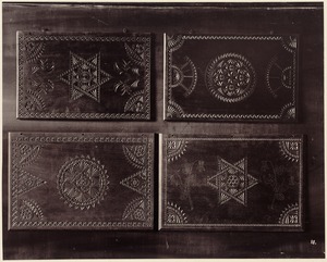 Four examples of wood-carving