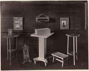 Ten different examples of wood carving (extra work), F. M. Leavitts School