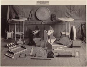 Examples of wood work & carving from the Horace Mann School
