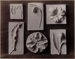 Examples of clay modeling at a Boston public school