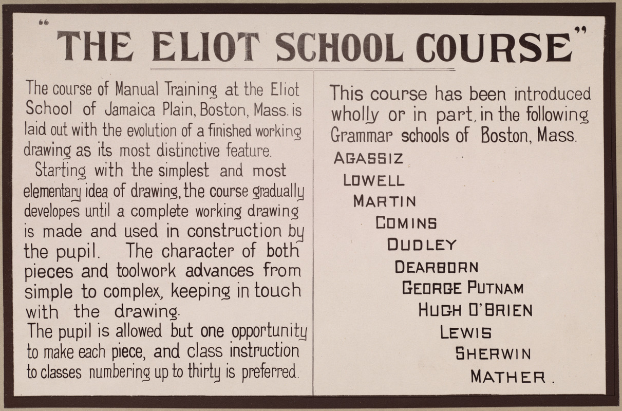 The Eliot School course